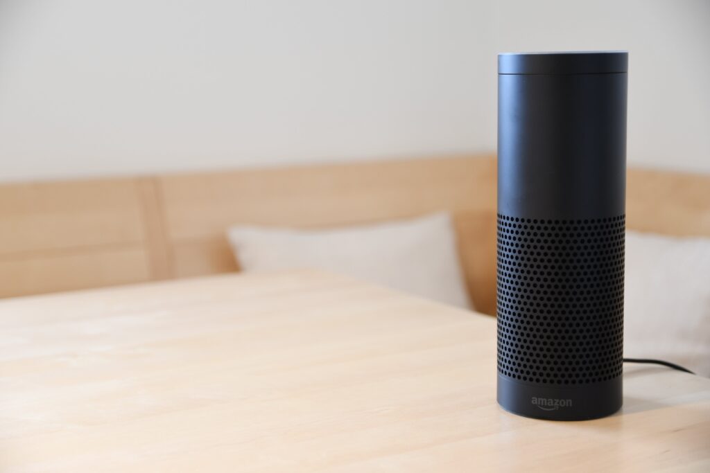 Amazon Echo on a table