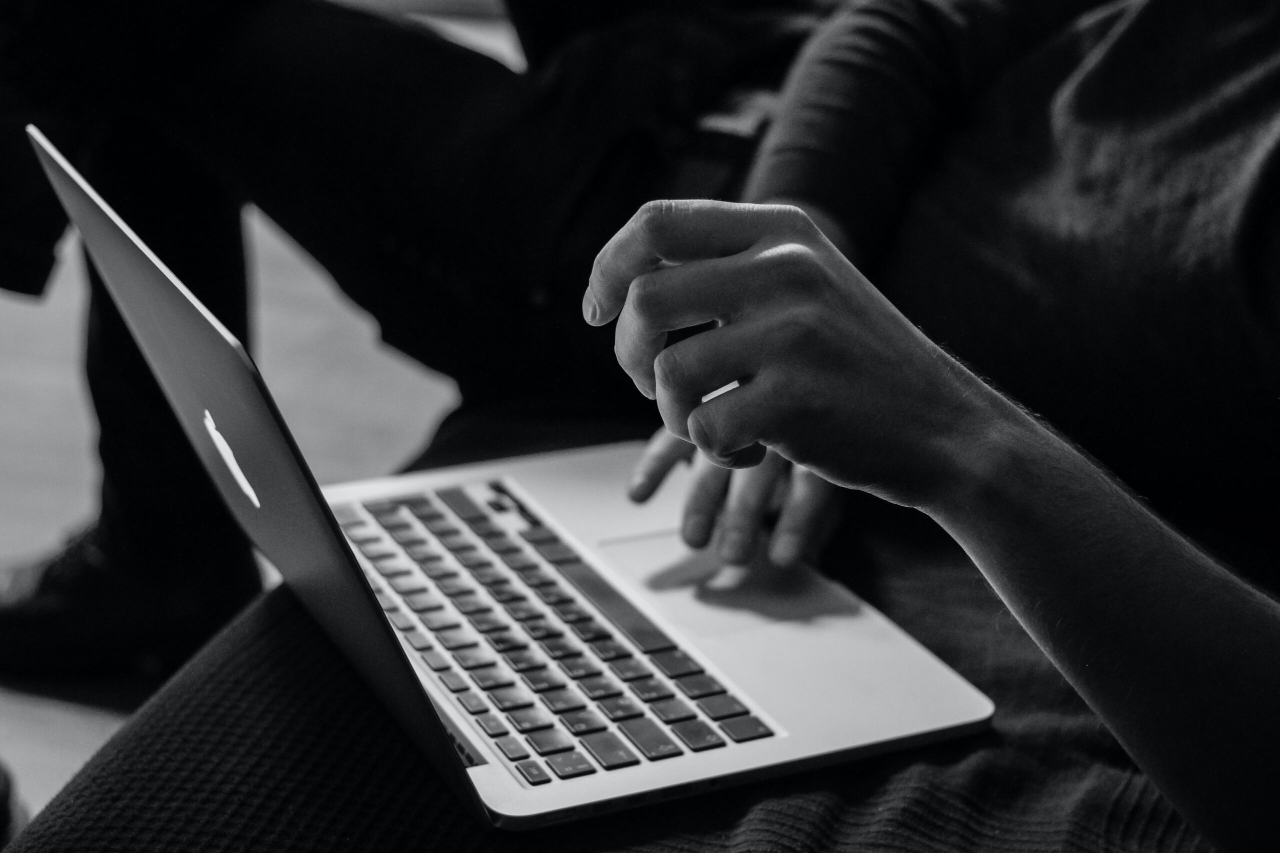 Person using Macbook